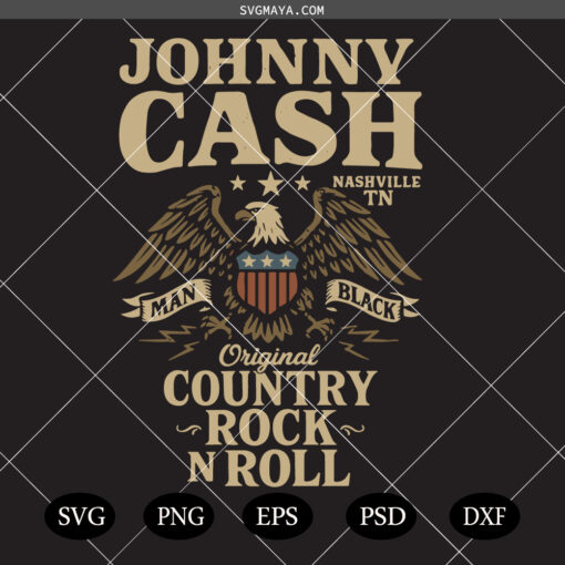 Johnny Cash Original Country Rock SVG PNG, Johnny Cash Roll SVG PNG, Memorial Day SVG