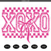 Retro XOXO Checker PNG SVG, Retro XOXO Valentines  PNG SVG, Valentines Day SVG PNG