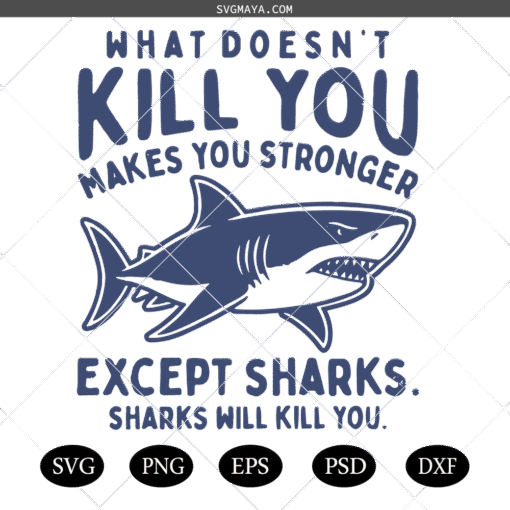 Shark  SVG PNG, Cartoon Shark SVG, Cute Shark  SVG PNG, Shark Design SVG