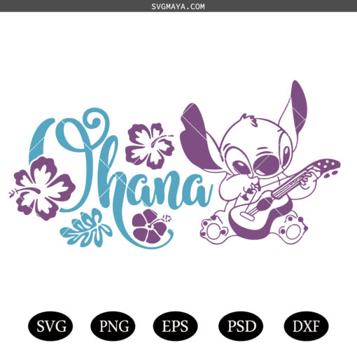 Stitch Ohana SVG PNG, Family Ohana SVG, Ohana Means Family SVG, Cricut cut file