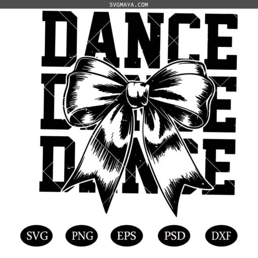 Dance Cricut Bow Png Svg, Dance Quote, Dancing Svg, Dance Fan Svg, Dance Lover Svg