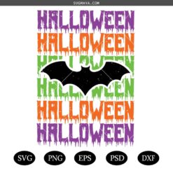 Funny Halloween Bat SVG PNG, Halloween Bat SVG PNG, Retro Halloween Bat SVG PNG, Halloween decor svg, Halloween scary bats svg