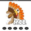 Funny Thanksgiving Turkey Moo Png SVG , Turkey Png SVG, Thanksgiving Turkey Png SVG