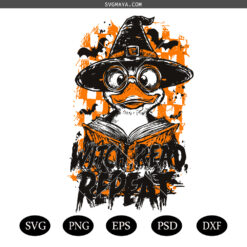 Halloween Witch Reading svg png , Funny Book Lover Goose Sublimation svg png, Witch Read Repeat Halloween svg png