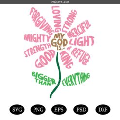 My God Is Shirt Design, Retro Christian Floral Hoodie svg, Religious Bible Affirmation Svg, God is SVG, Christian Svg