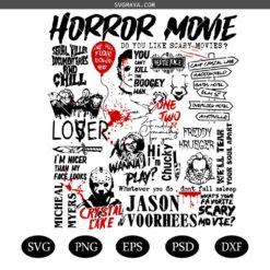 Retro Halloween Svg Png, Halloween Characters Svg, Halloween Png, Horror Movie Svg