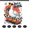 Back To School Goose PNG SVG, Funny Skateboard Goose PNG SVG, Trendy Duck Cool School Vibes PNG SVG, First Day of School Humor SVG PNG