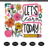 Boho Floral Teacher PNG, Sublimation Design, Back To School Png SVG, Teacher PNG, School Png SVG