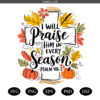 Fall Christian Cross Png SVG, Religious Jesus Png SVG, Floral Fall Pumpkin Png SVG, Bible Verse SVG