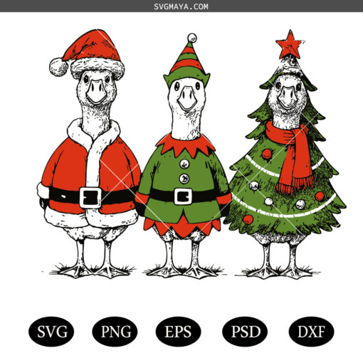 Funny Christmas PNG SVG,Silly Goose Funny Christmas SVG PNG