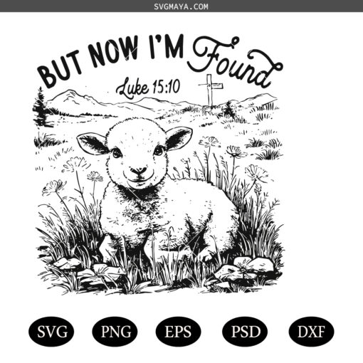 Lamb Cross SVG, Easter Lamb DXF, Religious PNG