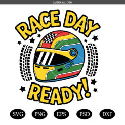 Race Day Ready Svg, Vibrant Helmet Svg, Easy Artwork Svg