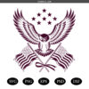 Eagle Flag Svg, Patriotic Eagle Svg, American Flag Svg, U.S. Eagle Head Svg, Veteran Svg