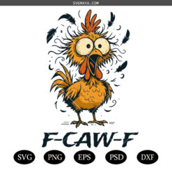 F-CAW-F Funny Chicken svg ,F-CAW-F Funny Chicken png,Crazy Chicken  svg png