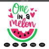 1st First Birthday SVG,One in a melon SVG, Birthday SVG