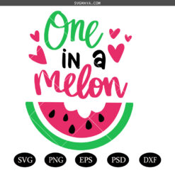 1st First Birthday SVG,One in a melon SVG, Birthday SVG
