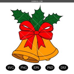 Christmas Bell svg,Christmas Holly Leaves svg,Christmas sign svg,Christmas Bell Ornaments svg