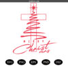 Christmas Tree cross SVG , Merry Christmas SVG , Christian Christmas SVG