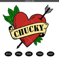 Chucky Heart svg,Chucky Tiffany's tattoo svg png,Chucky Tiffany PNG Heart