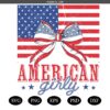 Coquette American Flag Svg, Coquette 4th Of July Svg, Patriotic America svg