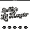 Daddy's Lil Monster SVG, Halloween Harley  PNG, Daddy's Lil Monster Png SVG