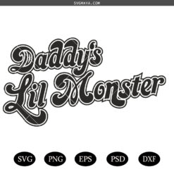 Daddy's Lil Monster SVG, Halloween Harley  PNG, Daddy's Lil Monster Png SVG