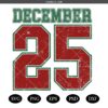 Distressed December 25 Svg, Vintage Christmas Svg , Retro Christmas Svg, Christmas Svg, Holiday Svg,December 25 Svg