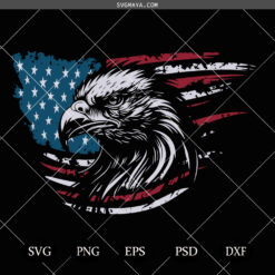 Eagle With American Flag Svg, American Flag Svg, Eagle Svg, Eagle Through Flag Svg, Eagle Shirt, USA Patriotic Svg, 4th of July Svg Png Eps