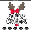 Reindeer Face Antlers SVG, Girl Reindeer Face svg, Merry Christmas svg, Antlers Baby Deer svg, Reindeer Face Clipart svg