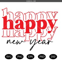 Happy New Year SVG, New Year Shirt Svg, Merry Christmas Svg, Hello New Year Svg, New Year Svg