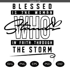 Jesus Faith Blessed Is The Woman svg png Christian design, Faith svg, Jesus svg, Bible verse SVG