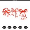 Side Bow Applique Sweatshirt Embroidery SVG,Christmas Svg, Merry Christmas Svg, Christmas Shirt Svg,Merry Christmas Red Bow SVG