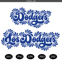 Dodgers SVG, Baseball SVG, Dodgers mascot Svg,Mexican Talavera Svg, Dodgers Svg