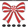 Christmas Bow SVG, Christmas Coquette SVG, Holiday Bow Svg, Santa Bow, Reindeer Bow, Elf Bow, Candy Cane Bow