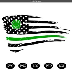 St. Patrick's Day USA Flag Svg , Lucky Shamrock American Flag Svg, St. Patrick's Day Svg, Lucky Svg ,American Irish Flag Shirt