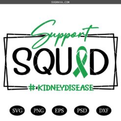Support Squad with Green Ribbon SVG,up port Squad SVG, Mental Health Awareness SVG, Mental Health Support SVG, Awareness Ribbon, Green Ribbon
