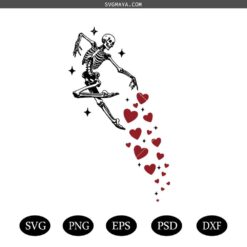 Valentines Day Skeleton Svg, Funny Valentines Day, Skeleton Valentine Svg, Funny Skeleton, Sleeve Valentine Svg, Skull Valentines Day svg