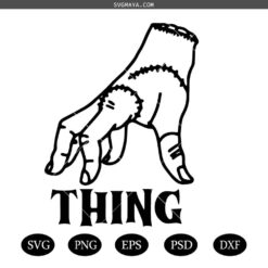 Wednesday Addams Svg , Addams Family png ,The Thing Svg, Jenna Ortega, Wednesday png, Wednesday