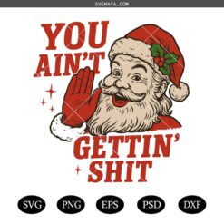 Christmas Santa Bubble Gum svg,santa Bubble Gum svg png, Cute Retro Santa Claus, Santa Blowing Bubble svg, Xmas svg, Funny Santa svg