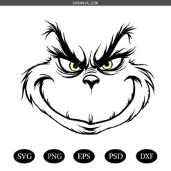 Grinch Face Svg, Grinch Svg, Grinch Christmas Svg,Christmas png